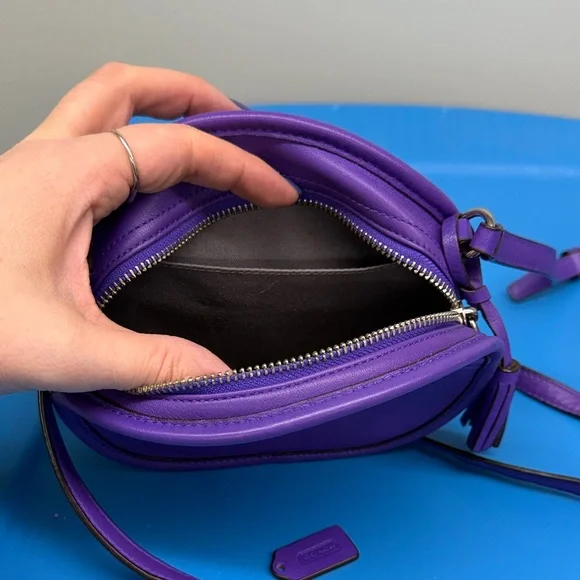 Coach Legacy Leather CanteenCrossbody Bag in Purple